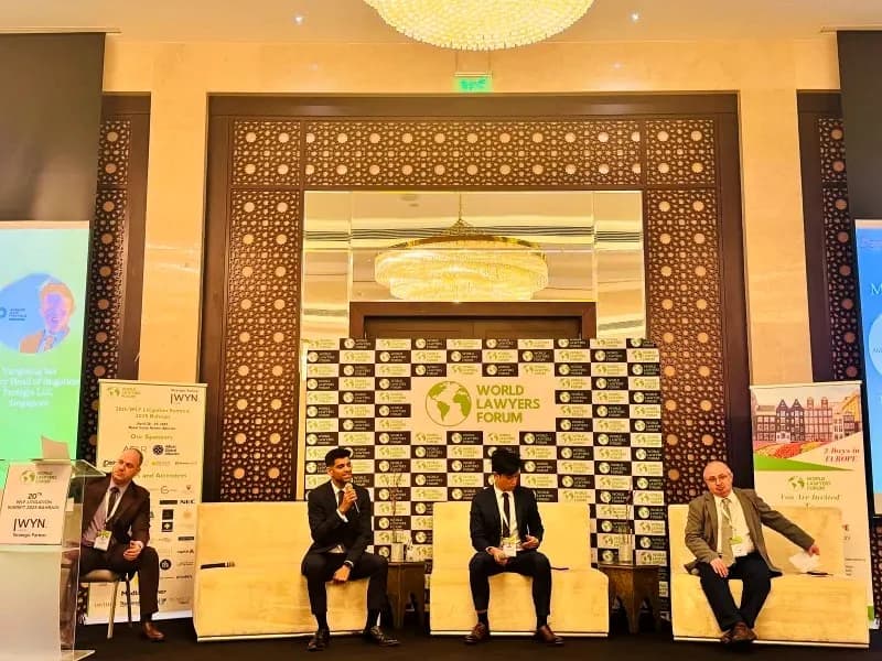 Panel discussion on the WLF Bahrain 2025 stage