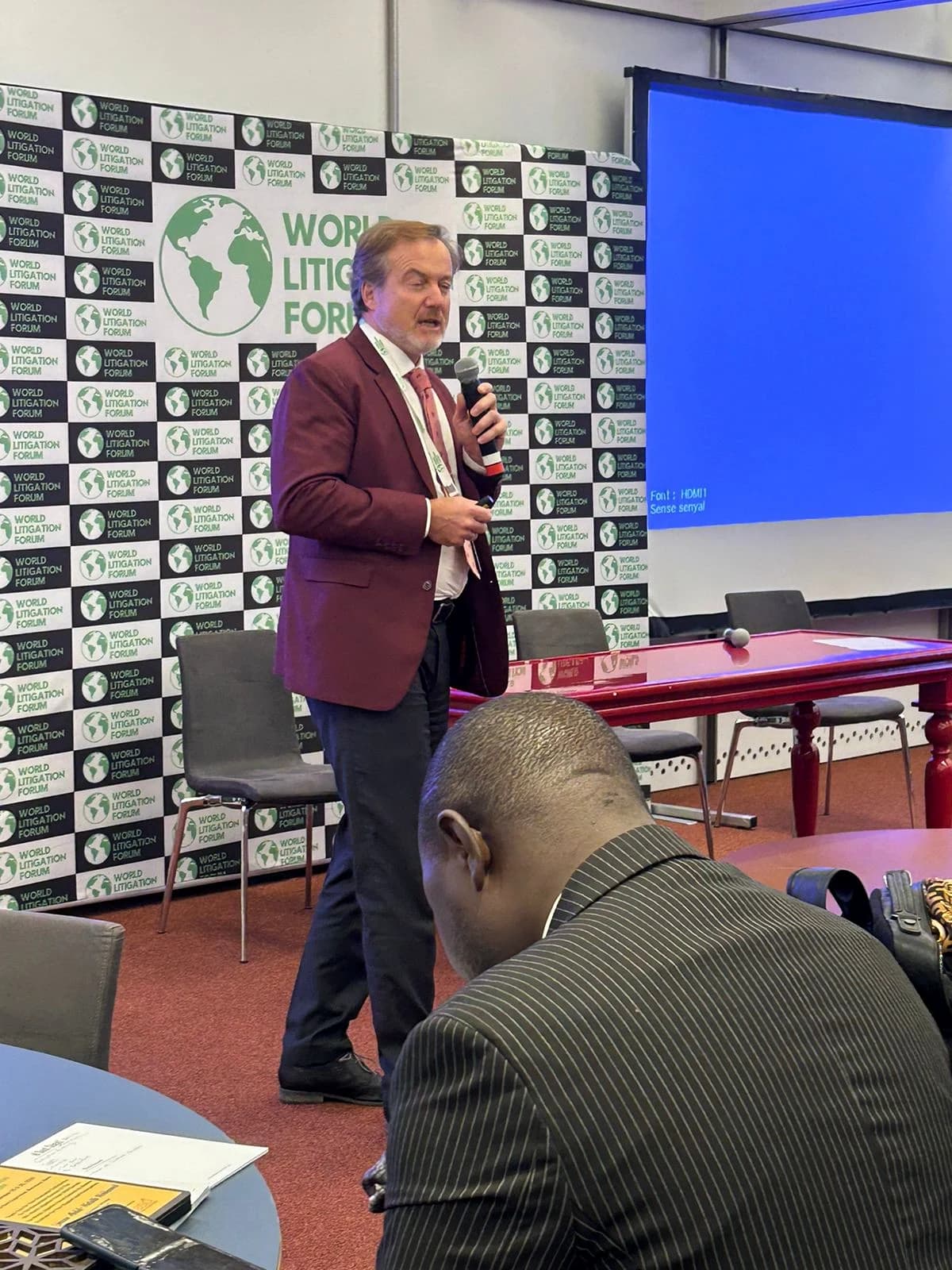 Speaker presenting at WLF Europe 2024