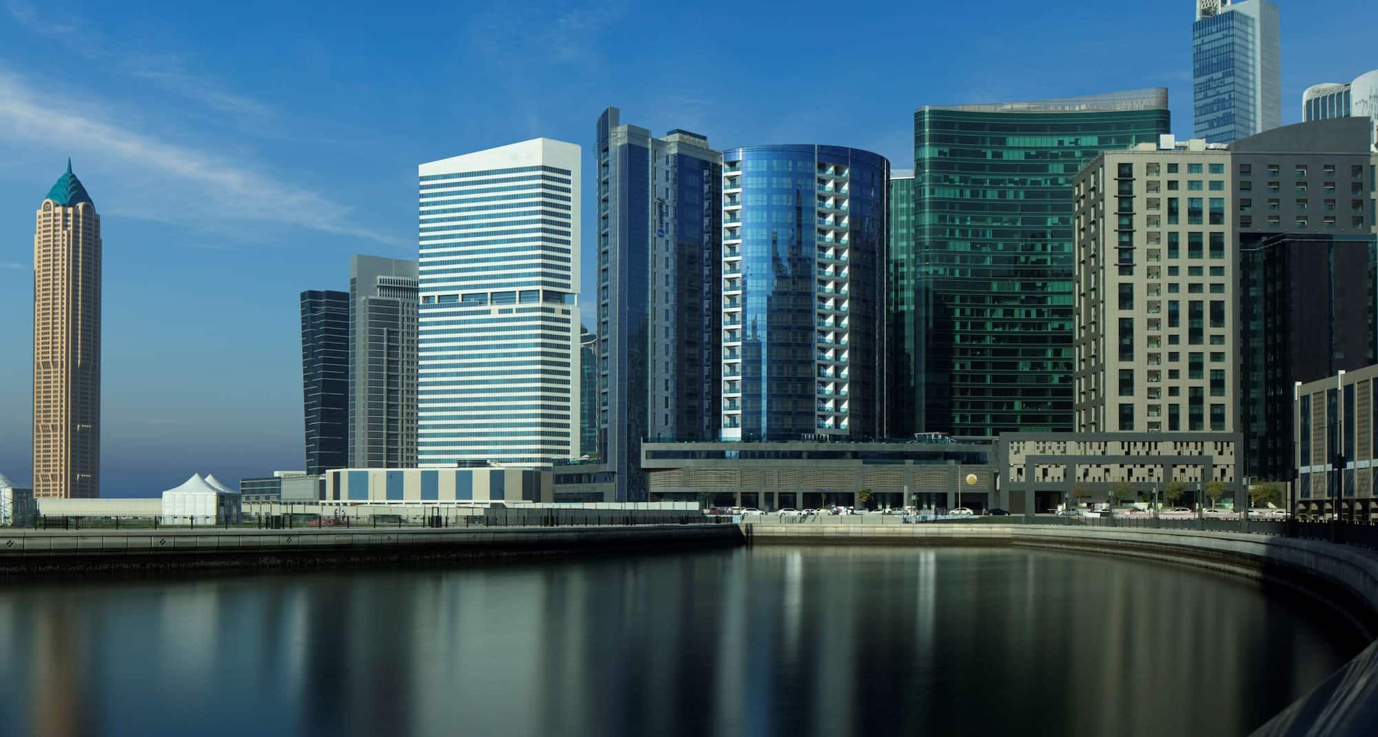 Radisson Blu Hotel, Dubai Waterfront, overlooking the Dubai Water Canal