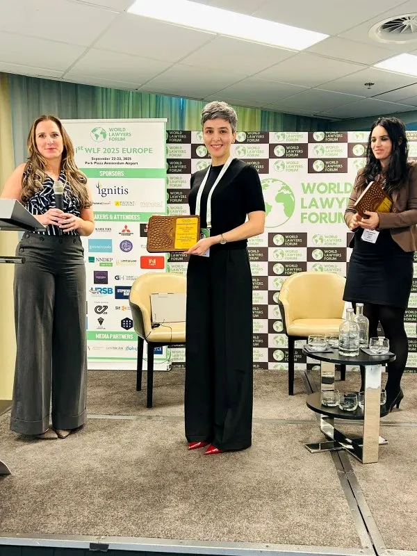 Award presentation at WLF Europe 2025